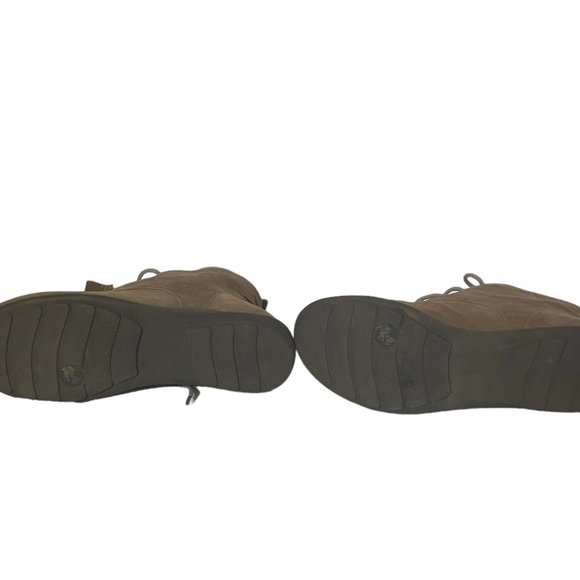 Easy Spirit Laced Up Boots Size 10 Brown Suede - Picture 4 of 5